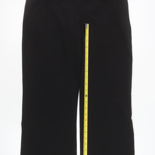 Wallis Women’s Black Straight Leg Stretch Trousers Size 12
