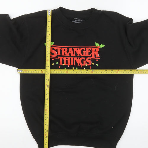 Netflix Stranger Things Women’s Black XL Pullover Sweatshirt