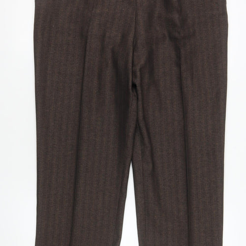 Marks and Spencer Women's Brown Size 16 Short Straight Dress Pants