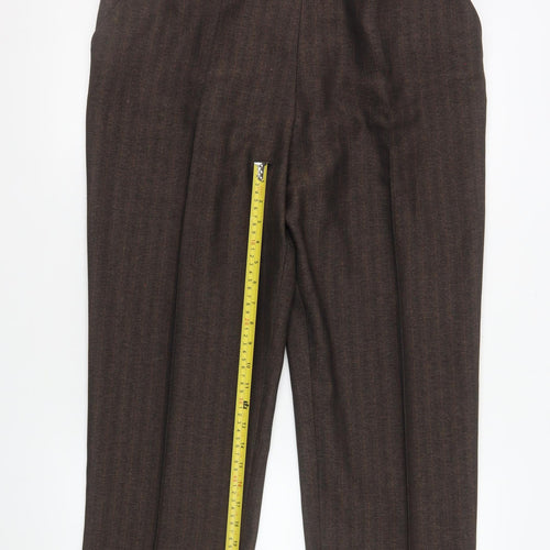 Marks and Spencer Women's Brown Size 16 Short Straight Dress Pants