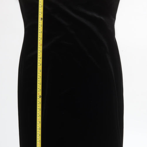 New Look Women Black Maternity Size 10 Velvet Bodycon Dress