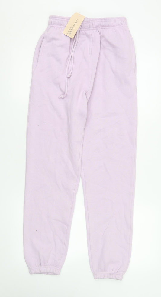 Luxe To Kill Women Pink Jogger Trousers Size S Fleece Casual