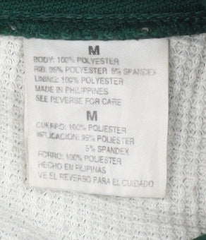 True Breed Men's Green Hooded Full Zip Fleece Jacket Size M