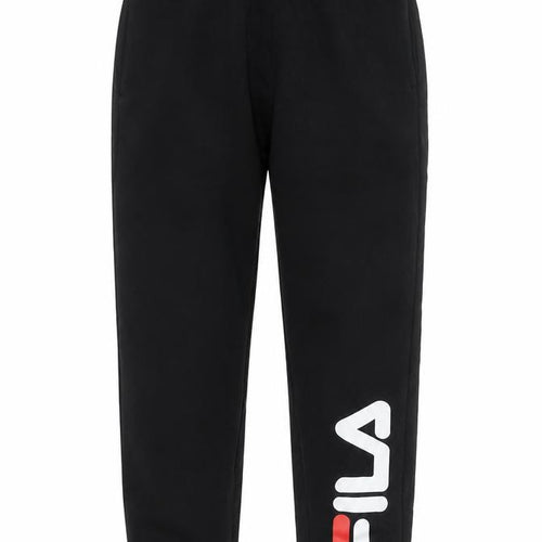 FILA Boys Black Jogger Sweatpants 10-12 Years Cotton Blend Activewear