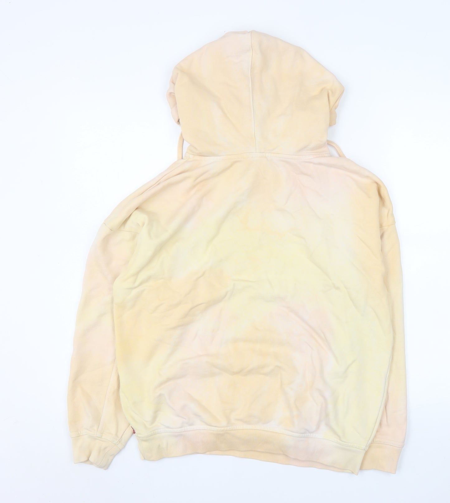 Levi's Women's Beige Hooded Pullover Sweatshirt XXS Cotton Logo