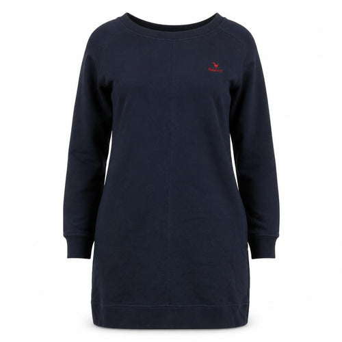 Quba & Co. Women's Blue Shift Sweater Dress Size 10 Long Sleeve Casual