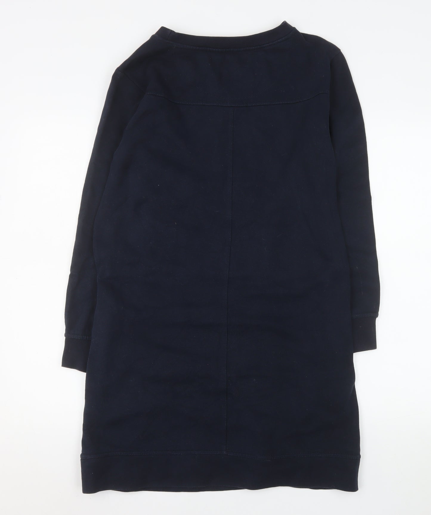 Quba & Co. Women's Blue Shift Sweater Dress Size 10 Long Sleeve Casual
