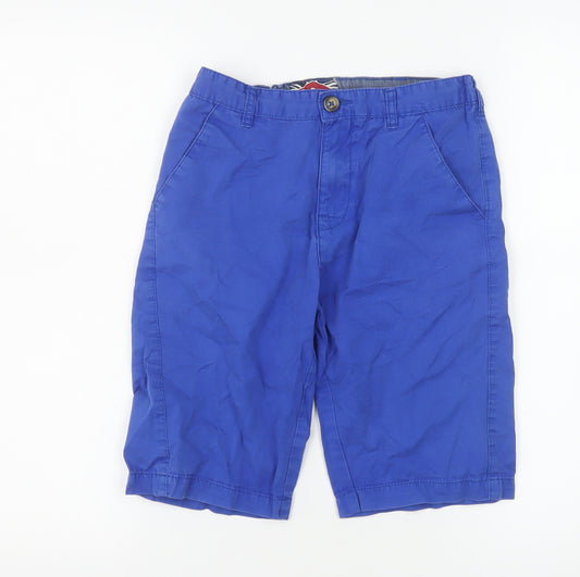 Lee Cooper Boys Blue Chino Shorts 11-12 Years Casual Cotton Blend