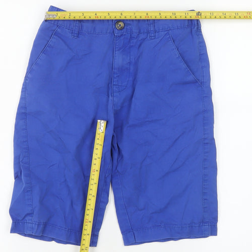 Lee Cooper Boys Blue Chino Shorts 11-12 Years Casual Cotton Blend