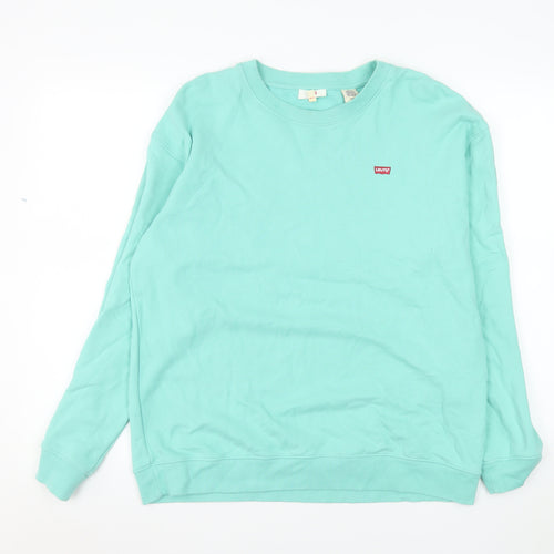 Levi's Men's Green Crew Neck Pullover Sweatshirt Size S