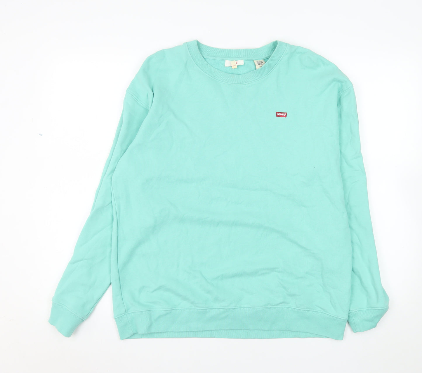 Levi's Men's Green Crew Neck Pullover Sweatshirt Size S