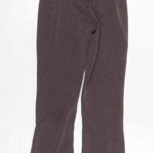 Lululemon Women Brown Ribbed Knit Slim Fit Stretch Leggings Size 4