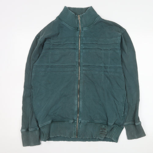 Rocha John Rocha Men's Green Cotton Full Zip Jacket Size L