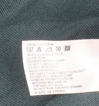 Rocha John Rocha Men's Green Cotton Full Zip Jacket Size L