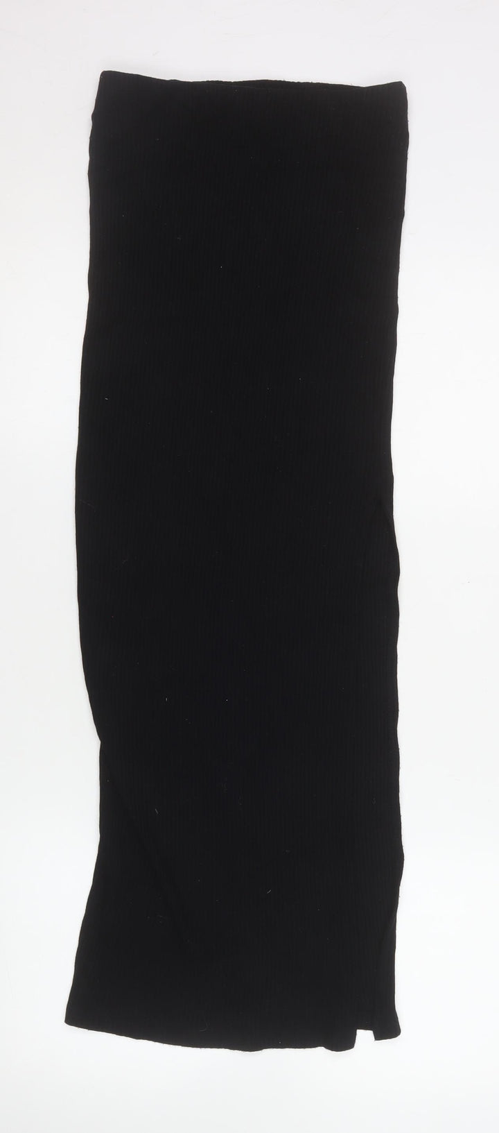 Bershka Women’s Black Midi Pencil Skirt XS Cotton Stretch