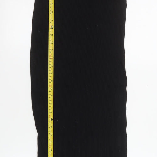 Bershka Women’s Black Midi Pencil Skirt XS Cotton Stretch