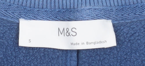 Marks and Spencer Men's Blue NYC Crew Neck Sweatshirt Size S