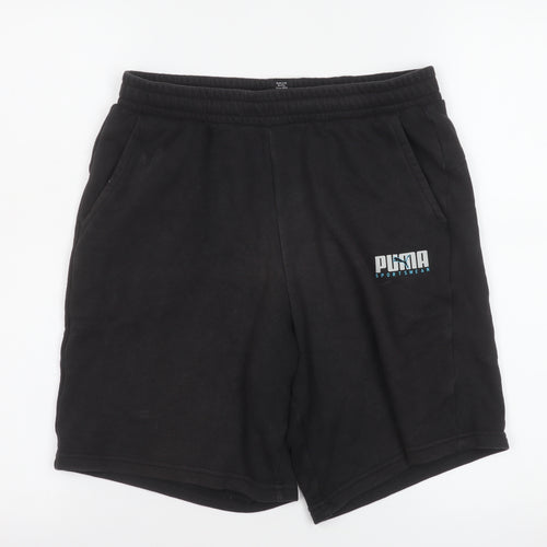 Puma Teens Black XL Sweat Shorts Gym & Training Activewear