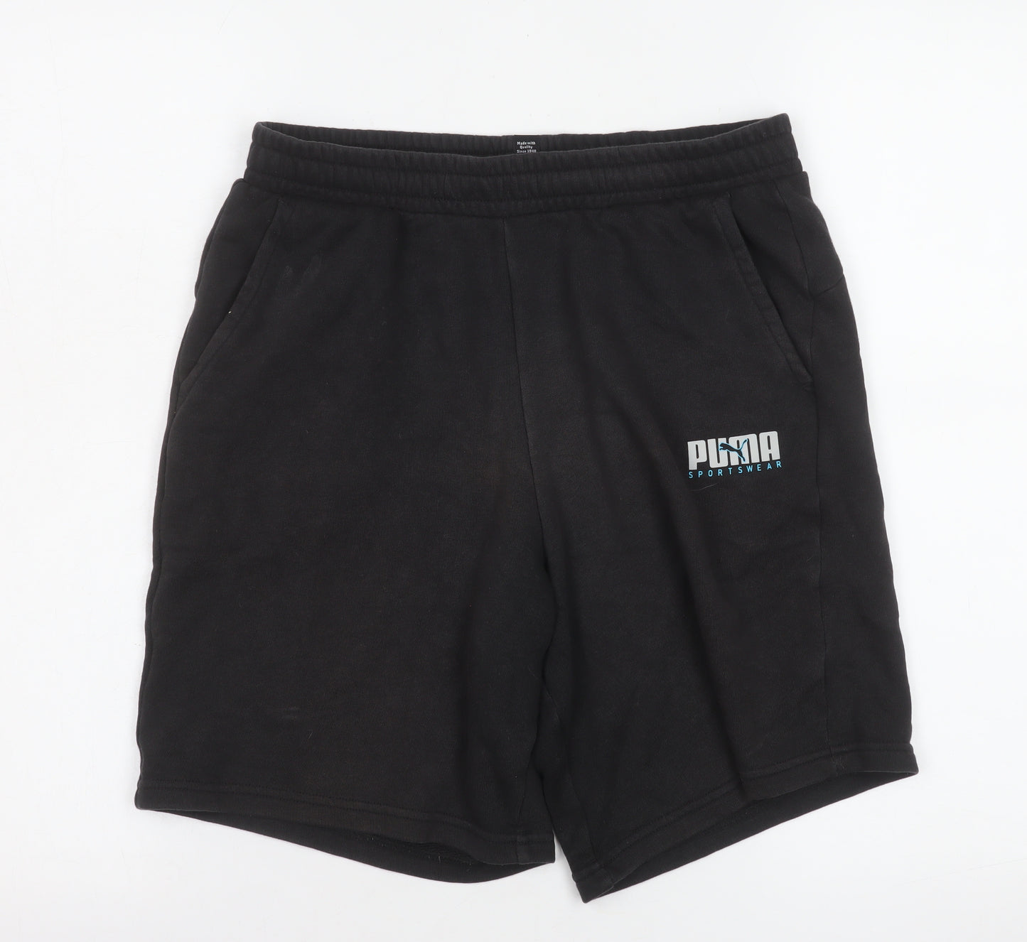 Puma Teens Black XL Sweat Shorts Gym & Training Activewear