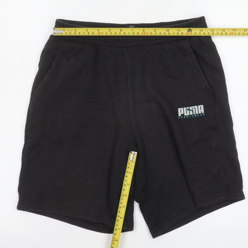 Puma Teens Black XL Sweat Shorts Gym & Training Activewear