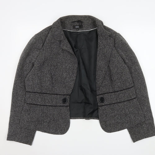 Marks and Spencer Women’s Grey Herringbone Blazer Size 22 Tailored Jacket