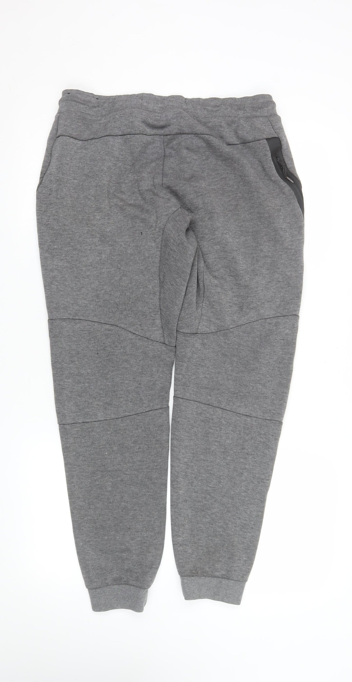 Nike Mens Grey Jogger Trousers M Regular Fit Knit Sweatpants