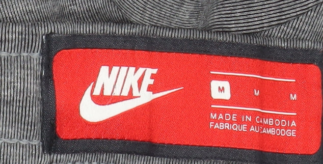 Nike Mens Grey Jogger Trousers M Regular Fit Knit Sweatpants