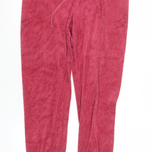 Juicy Couture Women's Pink Velour Jogger Trousers Size M