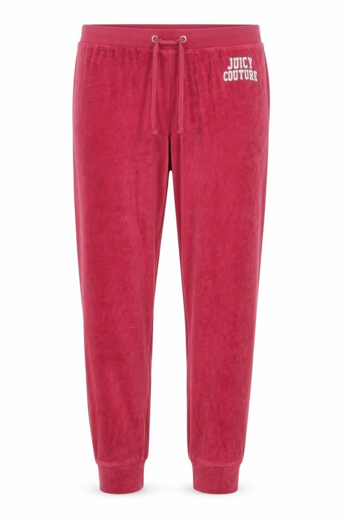 Juicy Couture Women's Pink Velour Jogger Trousers Size M