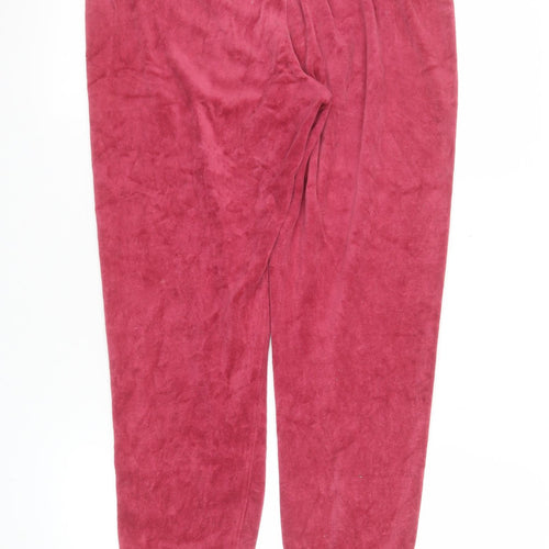 Juicy Couture Women's Pink Velour Jogger Trousers Size M