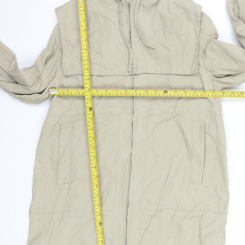 Levi's Red Tab Girls Beige Cotton Hooded Parka Jacket M