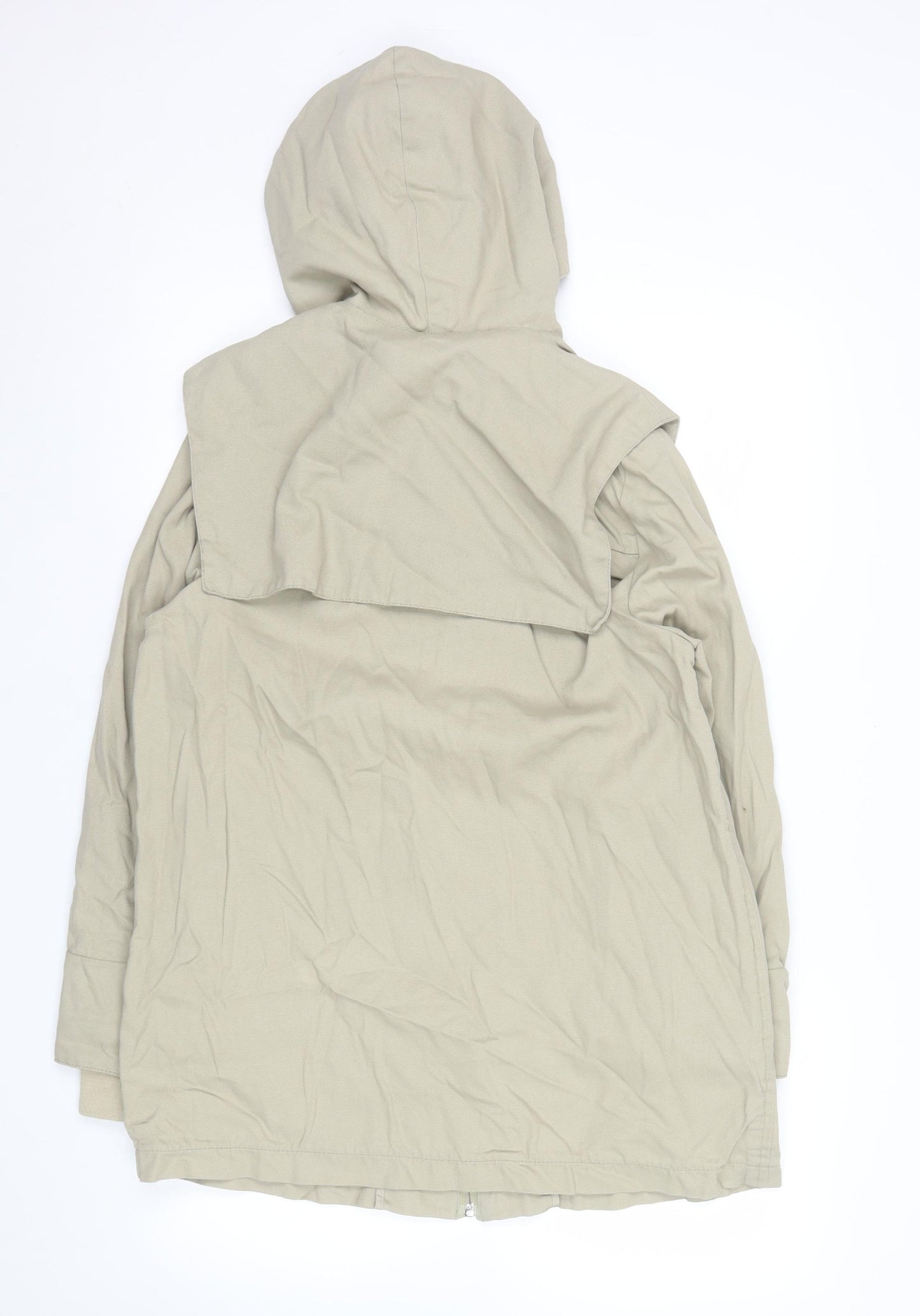 Levi's Red Tab Girls Beige Cotton Hooded Parka Jacket M