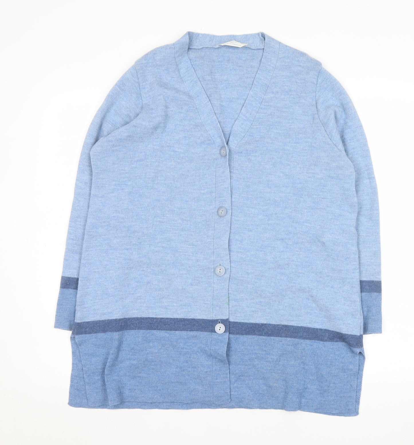 Marks and Spencer Women’s Blue Wool Blend Button Cardigan Size 16