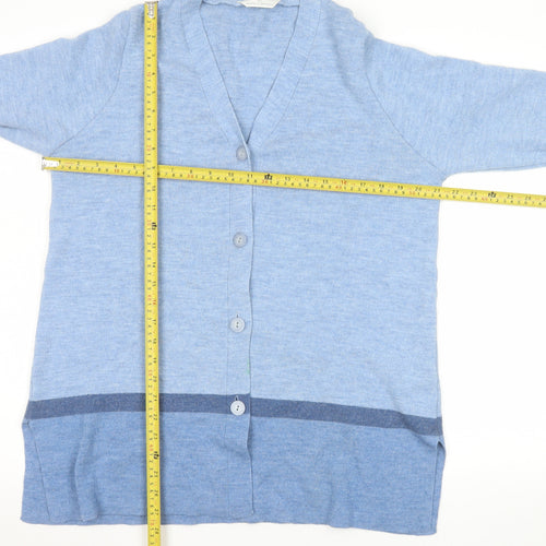 Marks and Spencer Women’s Blue Wool Blend Button Cardigan Size 16