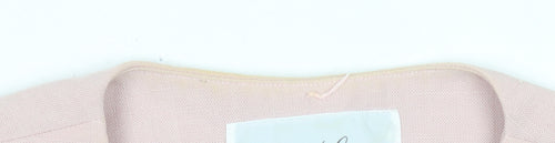 Vivienne Lawrence Women Pink Blouse Size 16 Classic V-Neck Work Top