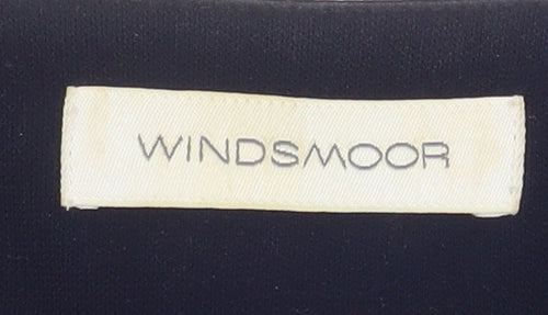 Windsmoor Women's Grey Size 16 Woven Acrylic Blend Regular Fit Blazer