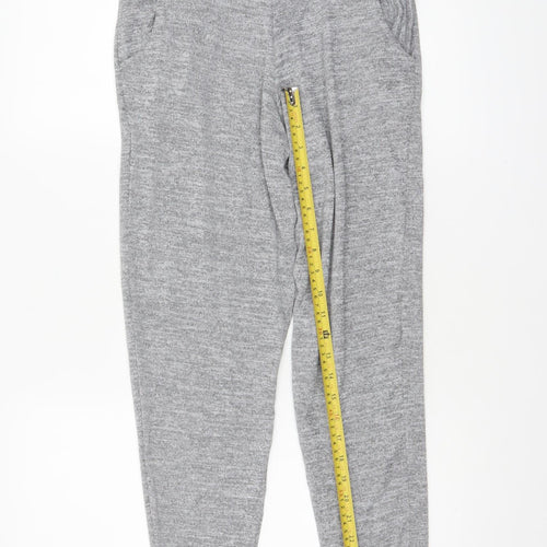 Misspap Womens Grey Jogger Trousers M Elastic Waist Comfort Fit