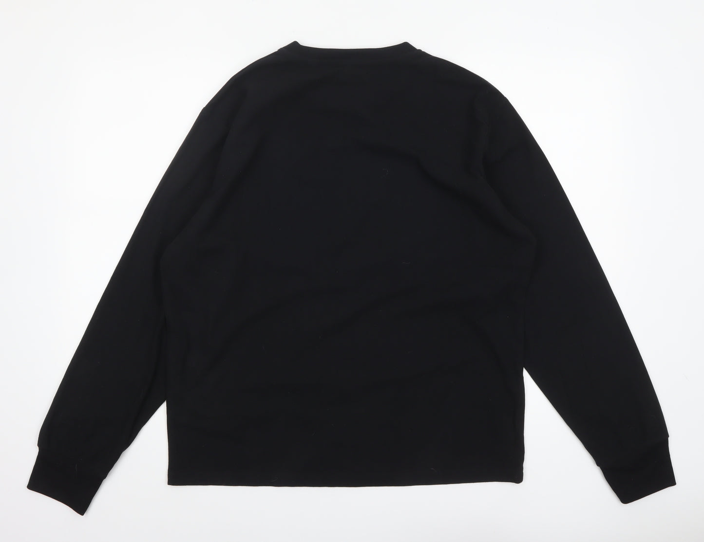 Jack & Jones Men's Black Long Sleeve Crew Neck Top Size M