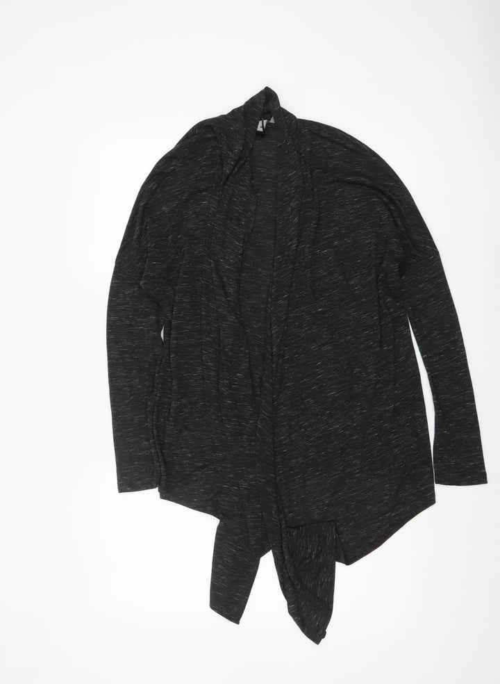 H&M Women’s Black Long Sleeve Wrap Jersey Cardigan Top Size S