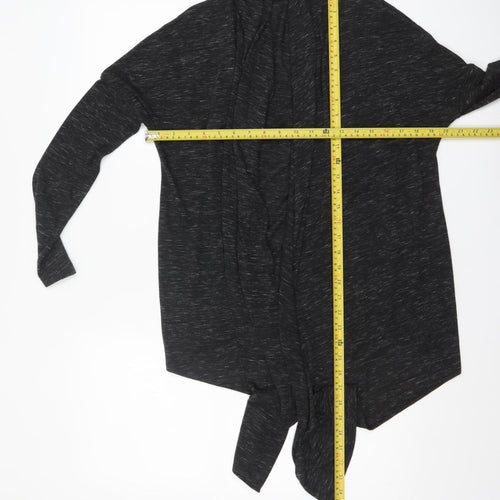 H&M Women’s Black Long Sleeve Wrap Jersey Cardigan Top Size S