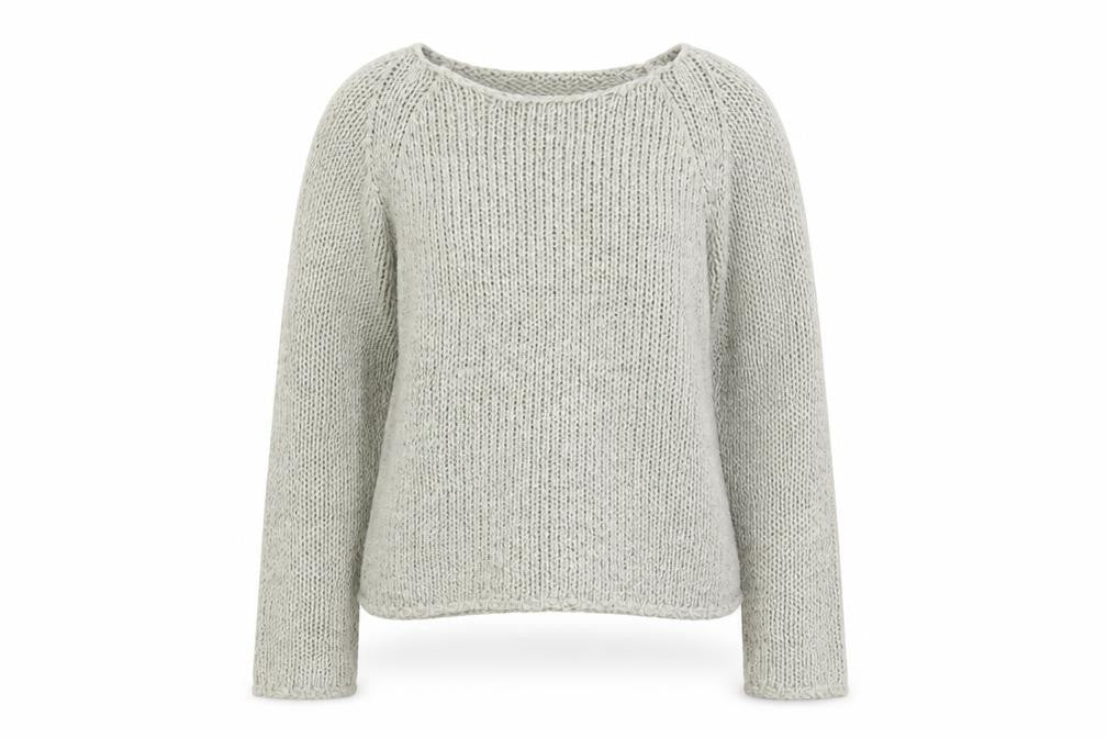 Front view of Next Women Beige Chunky Knit Crew Neck jumper, size 8