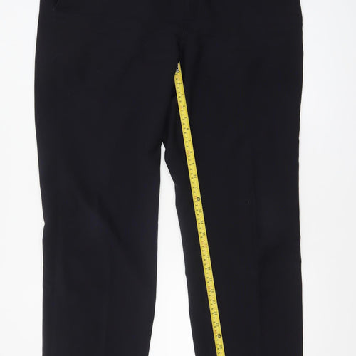 Marks and Spencer Men’s Navy Blue 42W 33L Regular Fit Dress Trousers