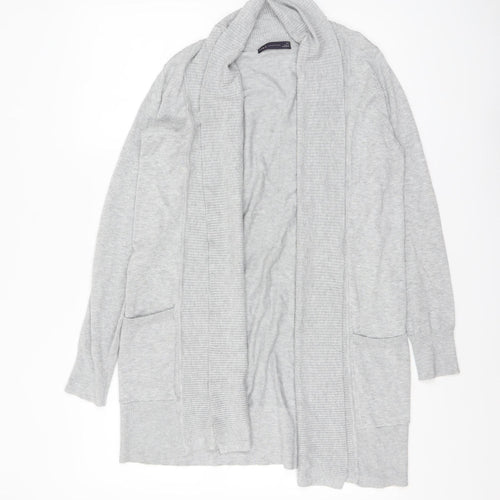 Marks and Spencer Womens Grey XS Open Front Knit Cardigan