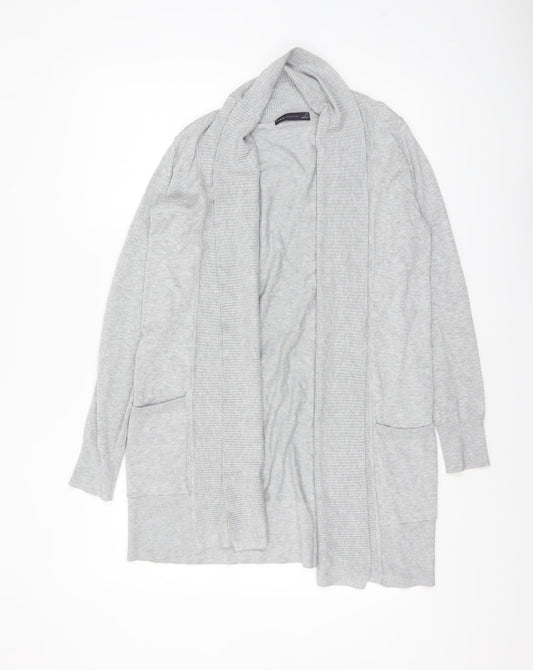 Marks and Spencer Womens Grey XS Open Front Knit Cardigan