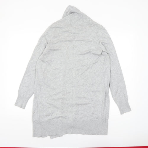 Marks and Spencer Womens Grey XS Open Front Knit Cardigan