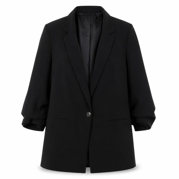 Miss Selfridge Women Black UK 10 Single-Breasted Blazer Jacket
