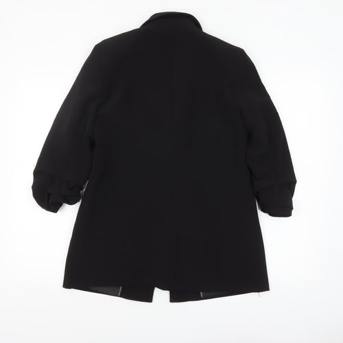 Miss Selfridge Women Black UK 10 Single-Breasted Blazer Jacket