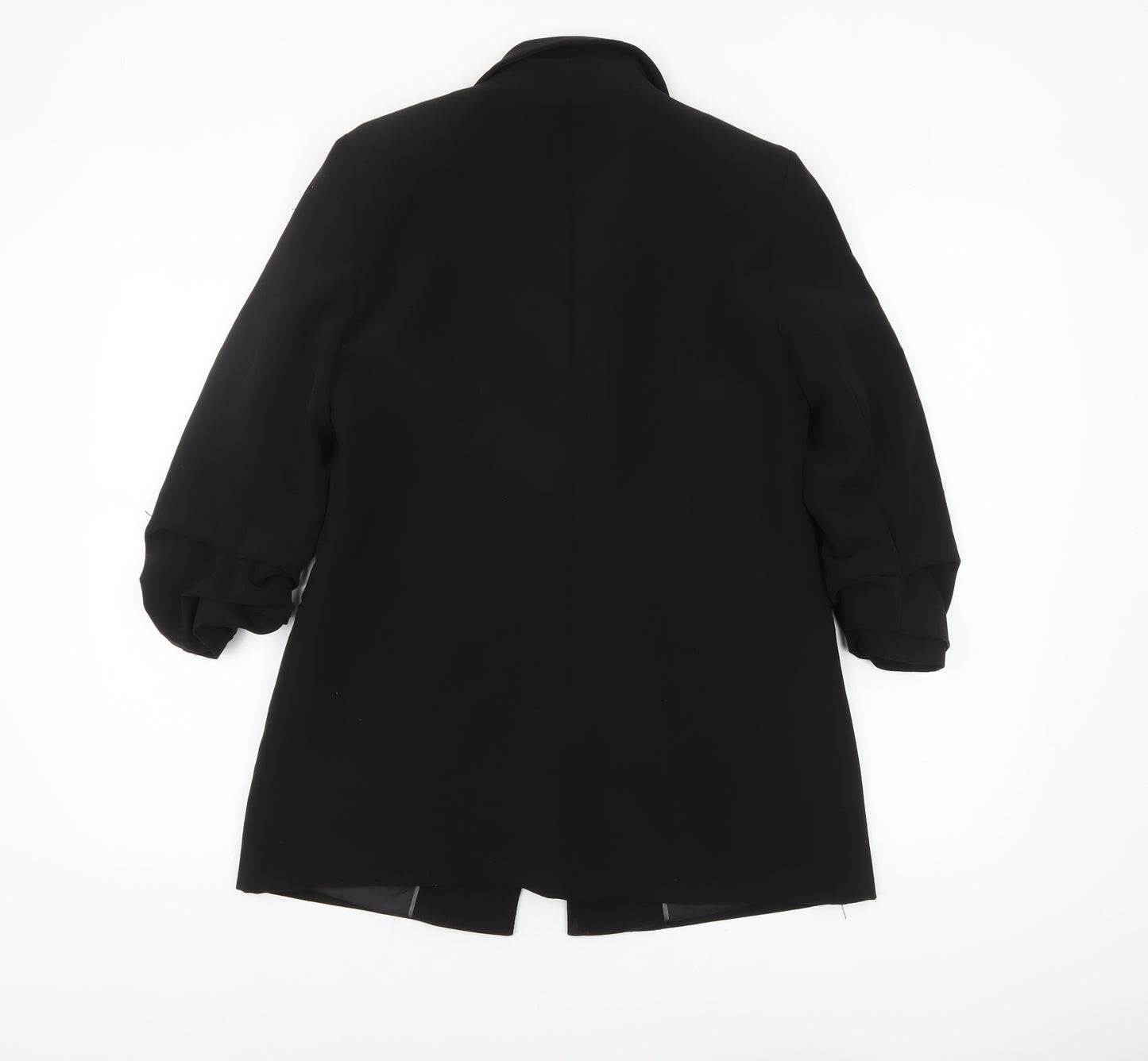 Miss Selfridge Women Black UK 10 Single-Breasted Blazer Jacket