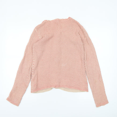 Version Originale Women's Beige Knit Cotton Cardigan Size 2XS