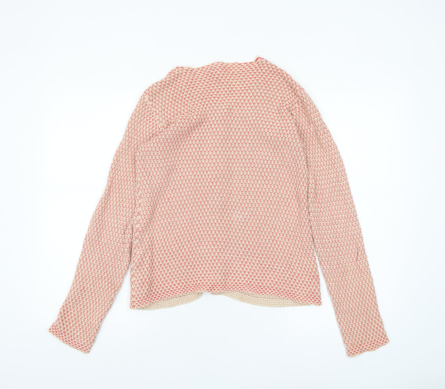 Version Originale Women's Beige Knit Cotton Cardigan Size 2XS